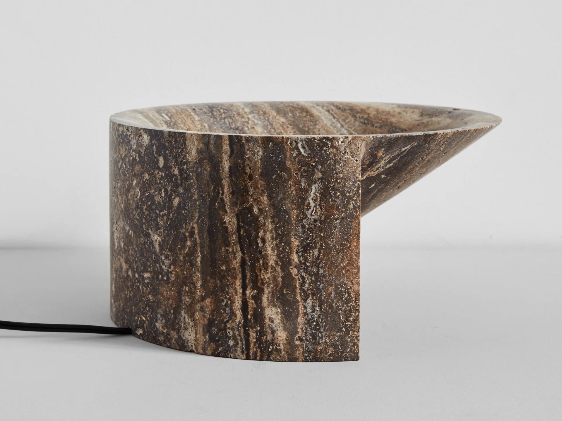 Large Stone Uplight - Travertine