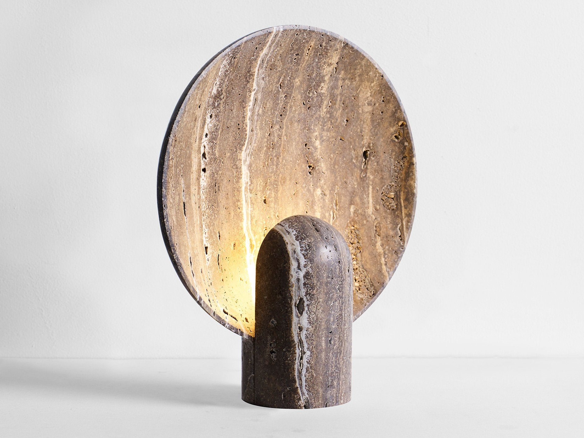 Surface Sconce - Black Travertine