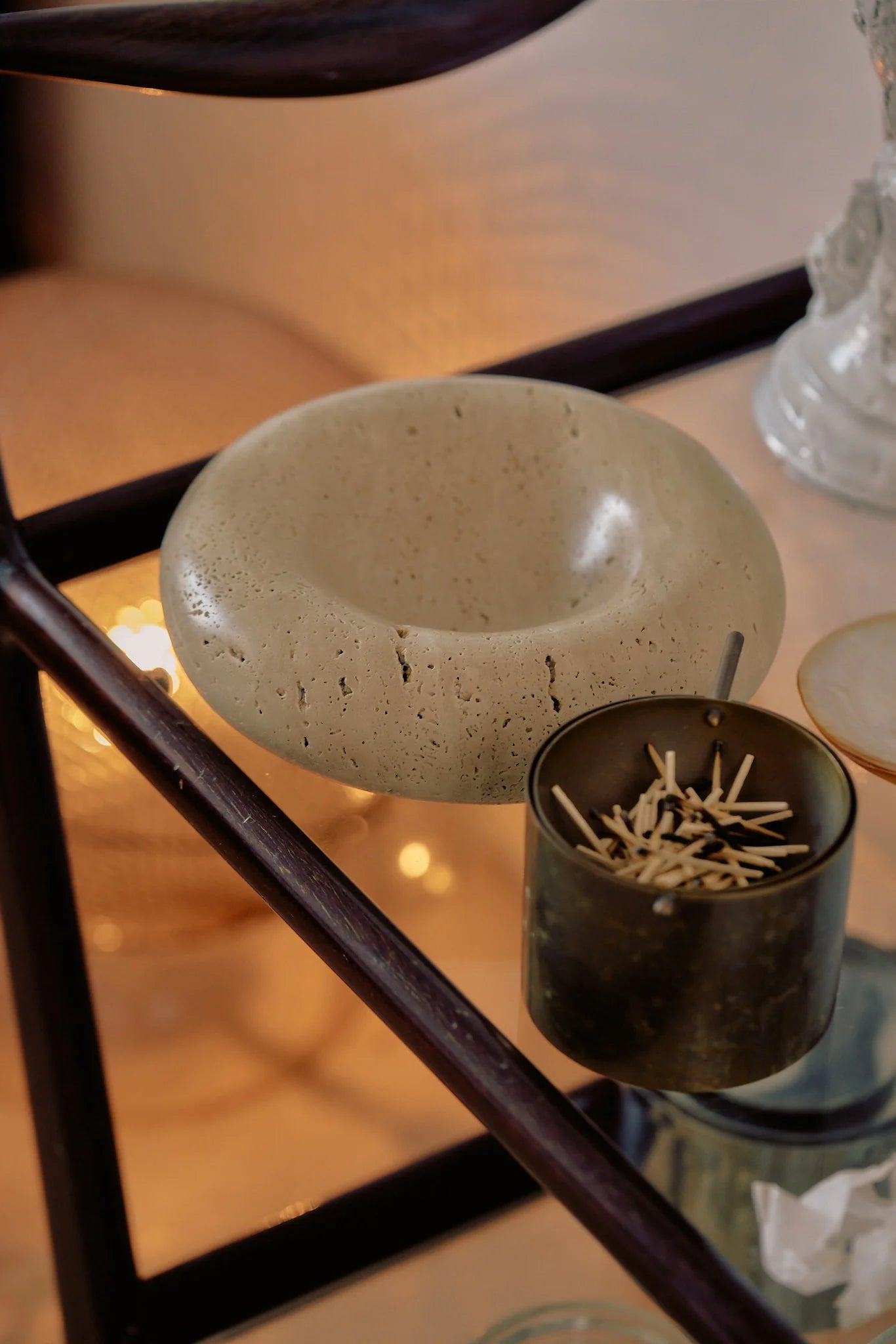 Travertine Ashtray