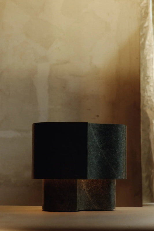 Pillar Lamp - Arabescato Marble - Large