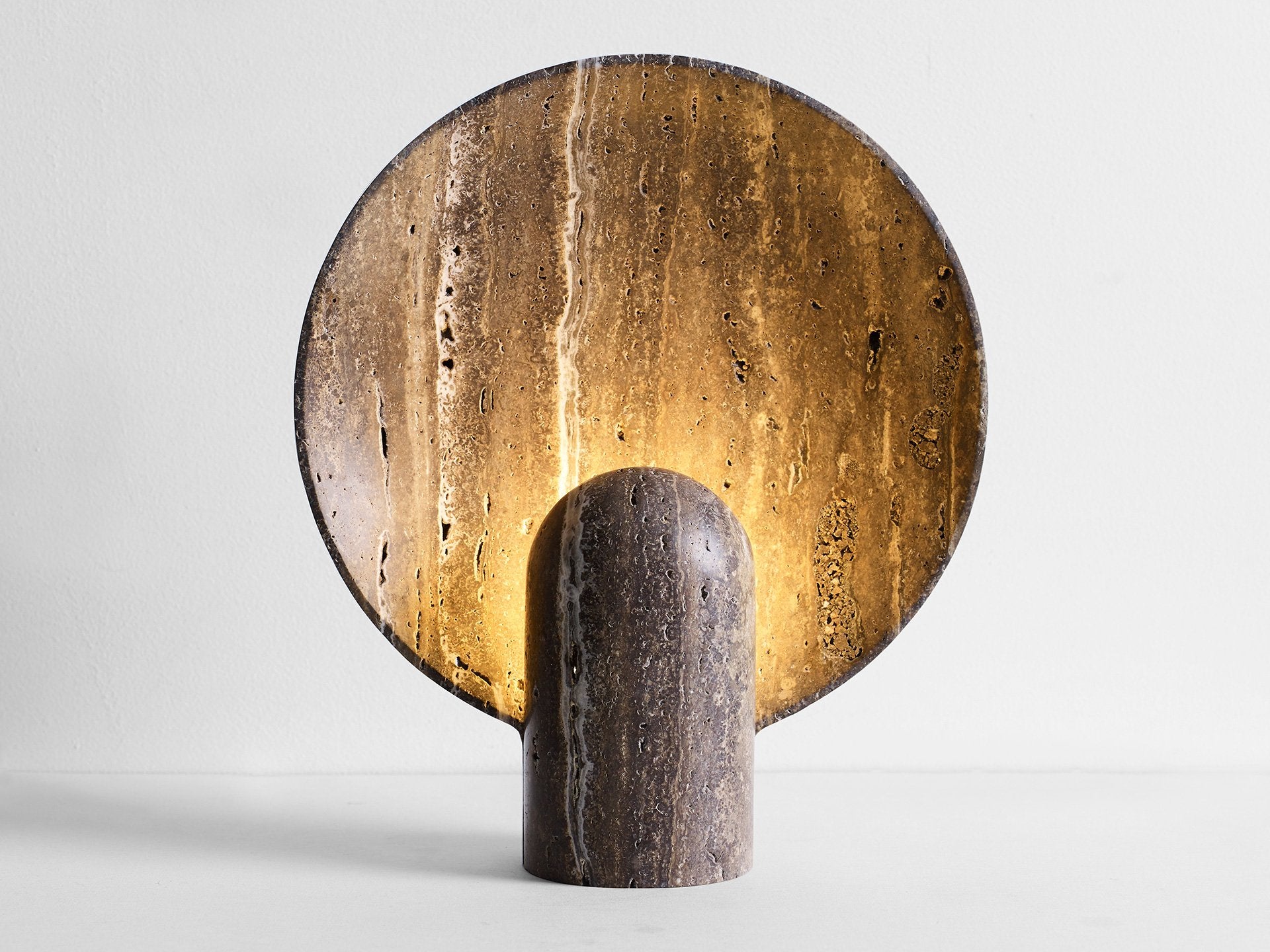 Surface Sconce - Black Travertine