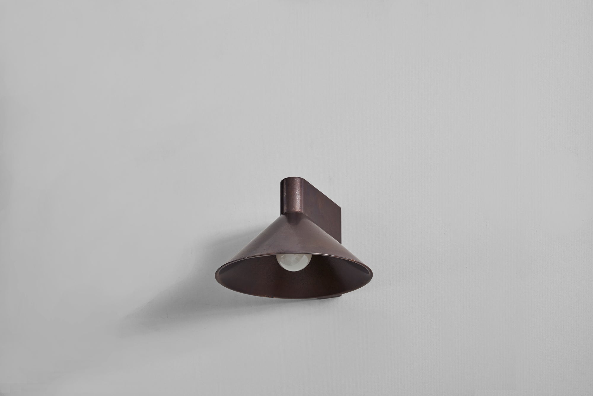 Conical Wall Light - Blackened